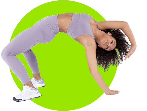 woman streching